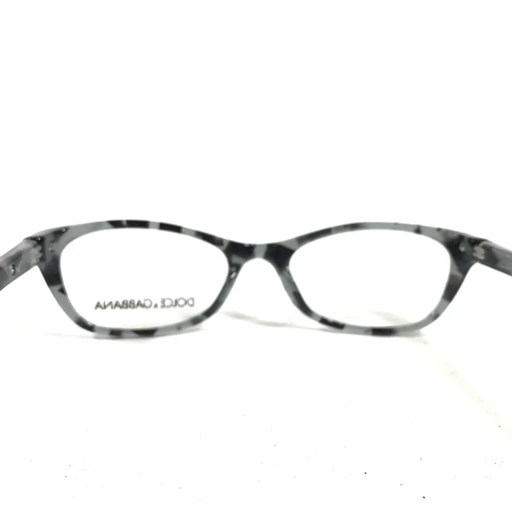 Dolce & Gabbana Eyeglasses Frames DD1218 1779 Black Grey Tortoise 49-17-135
